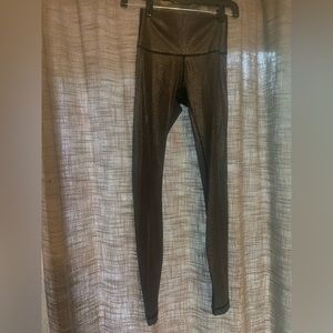 Lululemon metallic leggings